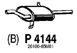 Rear muffler in the group  at  Professional Parts Sweden AB (P4144)