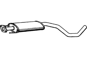 Intermediate muffler in the group  at  Professional Parts Sweden AB (P4145)