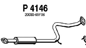 Intermediate muffler in the group  at  Professional Parts Sweden AB (P4146)