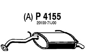 Rear muffler in the group  at  Professional Parts Sweden AB (P4155)
