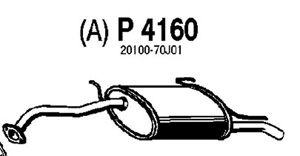 Rear muffler in the group  at  Professional Parts Sweden AB (P4160)