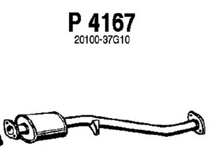 Intermediate muffler in the group  at  Professional Parts Sweden AB (P4167)