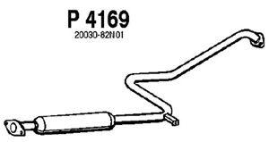 Intermediate muffler in the group  at  Professional Parts Sweden AB (P4169)