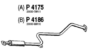 Intermediate muffler in the group  at  Professional Parts Sweden AB (P4175)