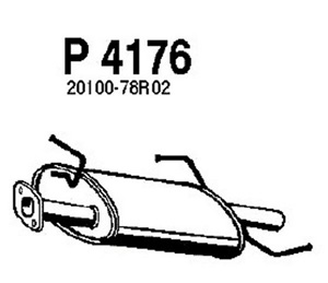 Rear muffler in the group  at  Professional Parts Sweden AB (P4176)