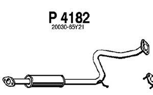 Intermediate muffler in the group  at  Professional Parts Sweden AB (P4182)