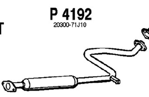 Intermediate muffler in the group  at  Professional Parts Sweden AB (P4192)
