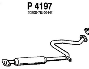 Intermediate muffler in the group  at  Professional Parts Sweden AB (P4197)