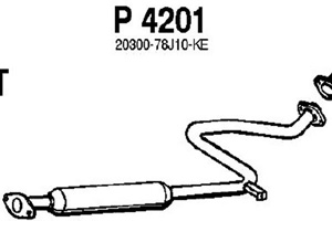 Intermediate muffler in the group  at  Professional Parts Sweden AB (P4201)