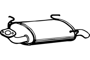 Rear muffler in the group  at  Professional Parts Sweden AB (P4211)