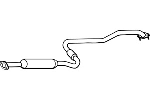 Intermediate muffler in the group  at  Professional Parts Sweden AB (P4216)