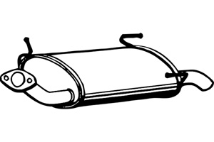 Rear muffler in the group  at  Professional Parts Sweden AB (P4217)