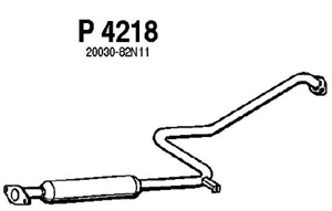 Intermediate muffler in the group  at  Professional Parts Sweden AB (P4218)