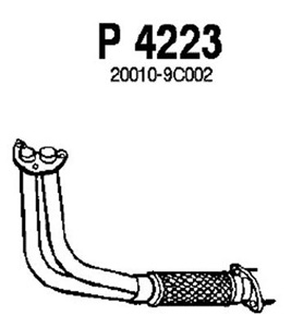 Front pipe in the group  at  Professional Parts Sweden AB (P4223)