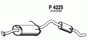 Rear muffler in the group  at  Professional Parts Sweden AB (P4225)