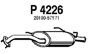 Rear muffler in the group  at  Professional Parts Sweden AB (P4226)