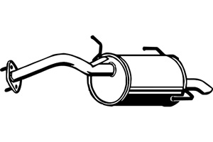 Rear muffler in the group  at  Professional Parts Sweden AB (P4238)