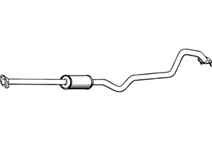 Intermediate muffler in the group  at  Professional Parts Sweden AB (P4245)