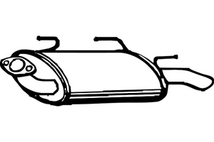 Rear muffler in the group  at  Professional Parts Sweden AB (P4246)