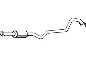 Intermediate muffler in the group  at  Professional Parts Sweden AB (P4248)