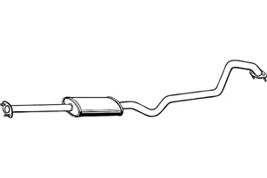 Intermediate muffler in the group  at  Professional Parts Sweden AB (P4251)