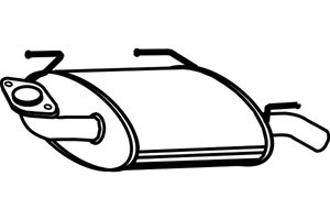 Rear muffler in the group  at  Professional Parts Sweden AB (P4252)