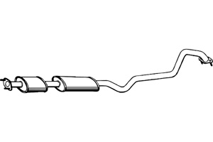 Intermediate muffler in the group  at  Professional Parts Sweden AB (P4253)
