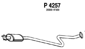Intermediate muffler in the group  at  Professional Parts Sweden AB (P4257)