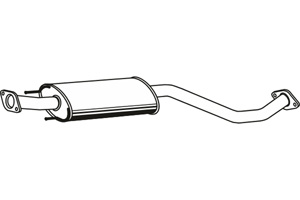 Intermediate muffler in the group  at  Professional Parts Sweden AB (P4266)