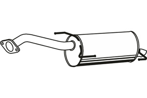 Rear muffler in the group  at  Professional Parts Sweden AB (P4267)