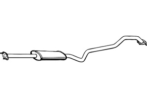 Intermediate muffler i gruppen Tillflligt dolda artiklar hos  Professional Parts Sweden AB (P4280)
