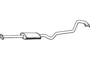 Intermediate muffler in the group  at  Professional Parts Sweden AB (P4284)