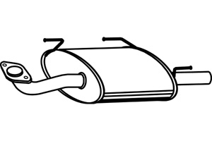 Rear muffler in the group  at  Professional Parts Sweden AB (P4286)