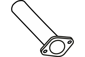 Intermediate pipe in the group  at  Professional Parts Sweden AB (P4292)