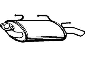 Rear muffler in the group  at  Professional Parts Sweden AB (P4293)