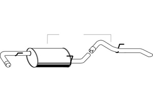 Rear muffler in the group  at  Professional Parts Sweden AB (P4298)