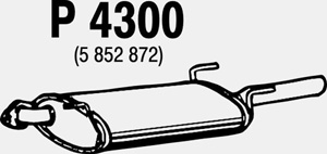 Rear muffler in the group  at  Professional Parts Sweden AB (P4300)