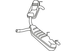 Rear muffler in the group  at  Professional Parts Sweden AB (P43003)