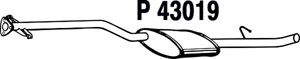 Intermediate muffler in the group  at  Professional Parts Sweden AB (P43019)