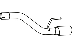 Rear pipe in the group  at  Professional Parts Sweden AB (P43027)