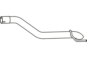Rear pipe in the group  at  Professional Parts Sweden AB (P43030)