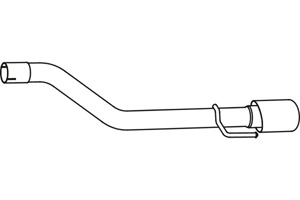 Rear pipe in the group  at  Professional Parts Sweden AB (P43031)