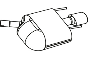 Rear muffler in the group  at  Professional Parts Sweden AB (P43047)