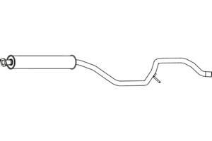 Intermediate muffler in the group  at  Professional Parts Sweden AB (P43051)