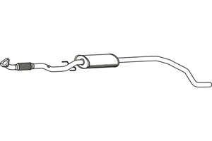 Intermediate muffler in the group  at  Professional Parts Sweden AB (P43053)