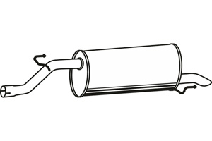 Rear muffler in the group  at  Professional Parts Sweden AB (P43054)