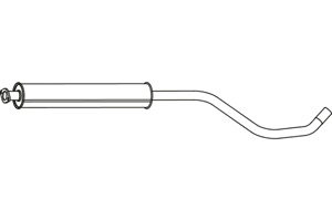Intermediate muffler in the group  at  Professional Parts Sweden AB (P43071)