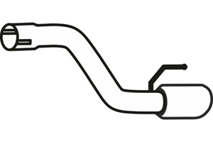 Rear pipe in the group  at  Professional Parts Sweden AB (P43084)