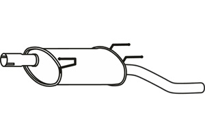 Rear muffler in the group  at  Professional Parts Sweden AB (P43086)