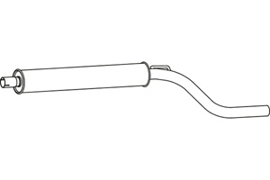 Intermediate muffler in the group  at  Professional Parts Sweden AB (P43091)